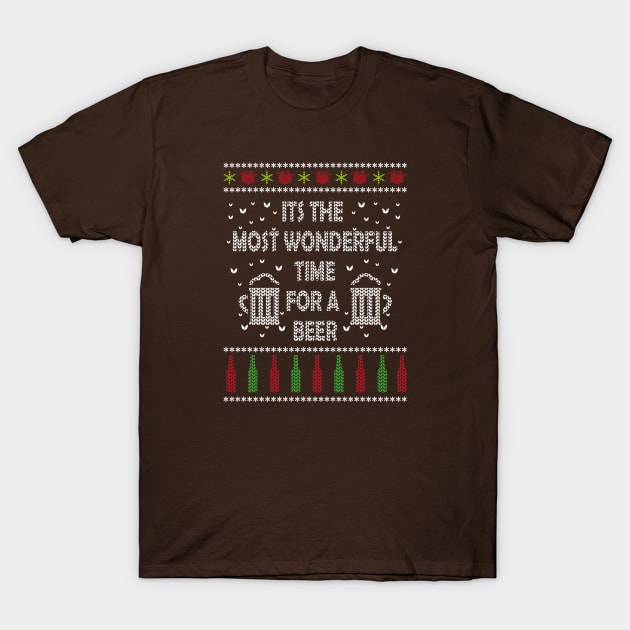 It's The Most Wonderful Time For A Beer T-Shirt by ckandrus